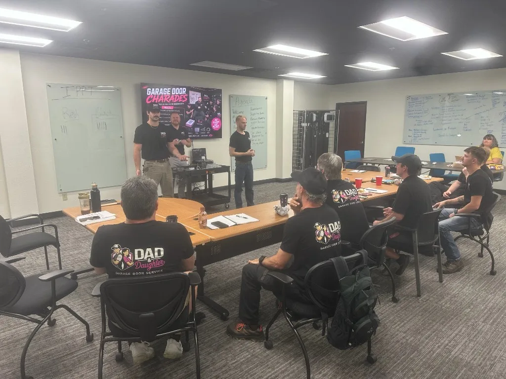 Dad & Daughter team training session at the Brentwood office