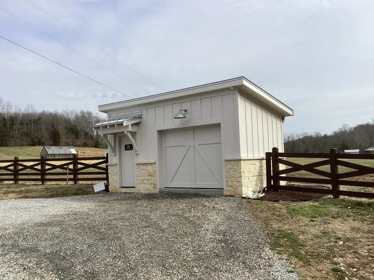 Dad & Daughter garage door project, 9x8 overla garage door white