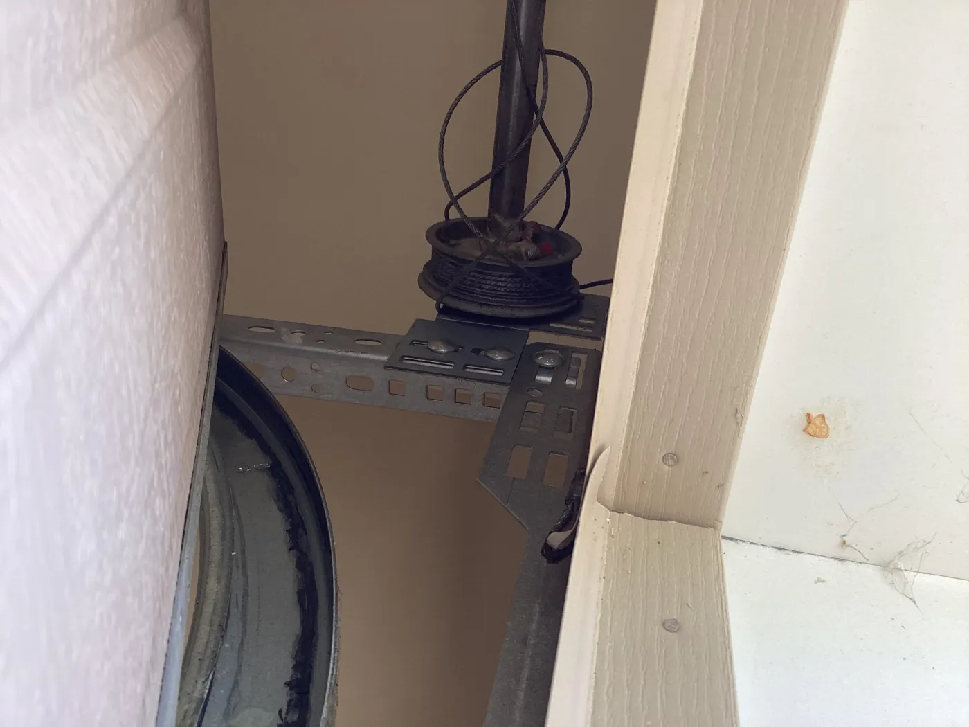 Dad & Daughter garage door project, broken cable drum service repair nolensville tn