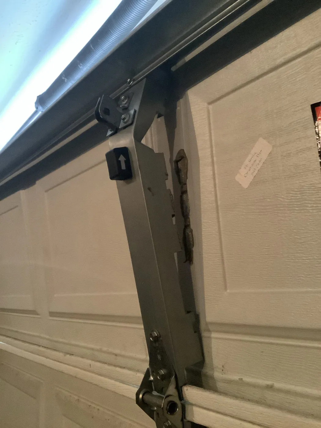 Dad & Daughter garage door project, center stile broken repair service brentwood tn