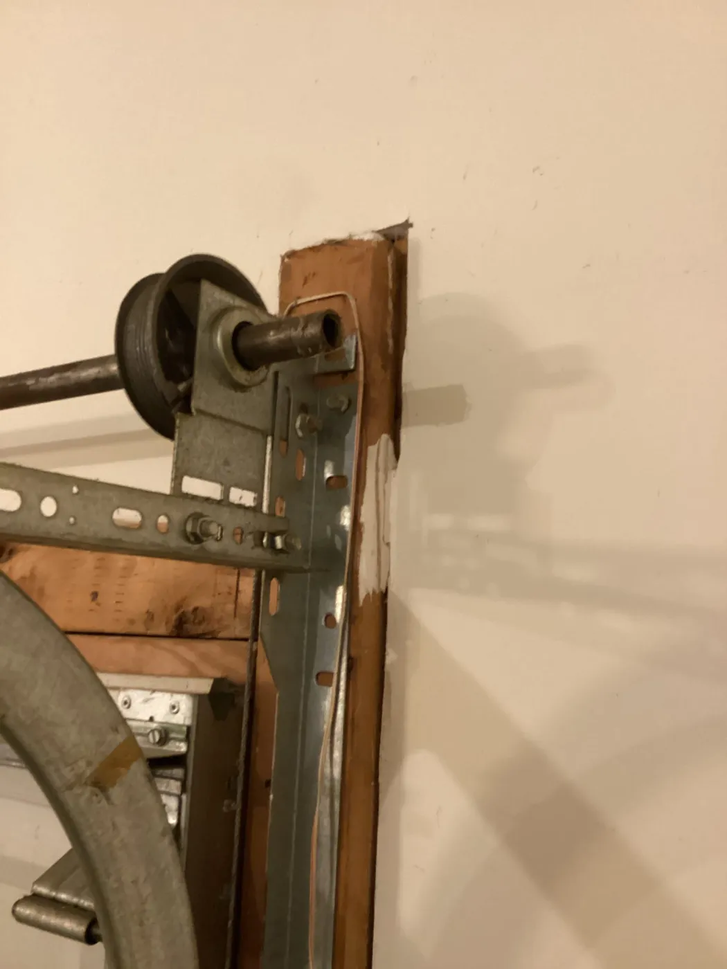 Dad & Daughter garage door project, drum end bearing plate service repair brentwood tn