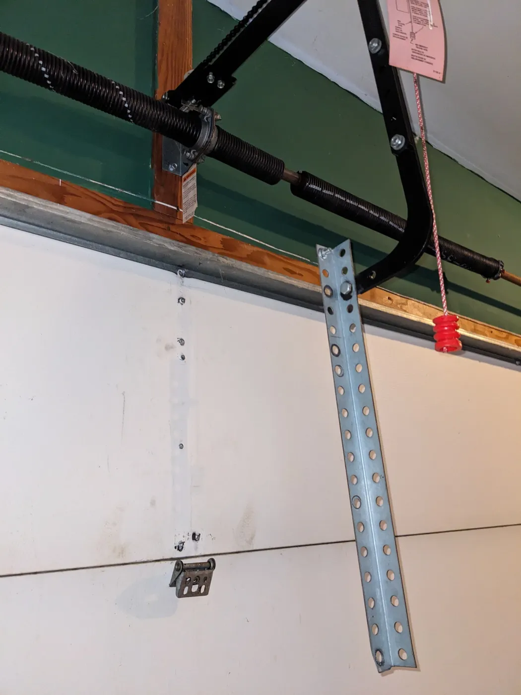 Dad & Daughter garage door project, dual torsion broken spring service repair brentwood tn