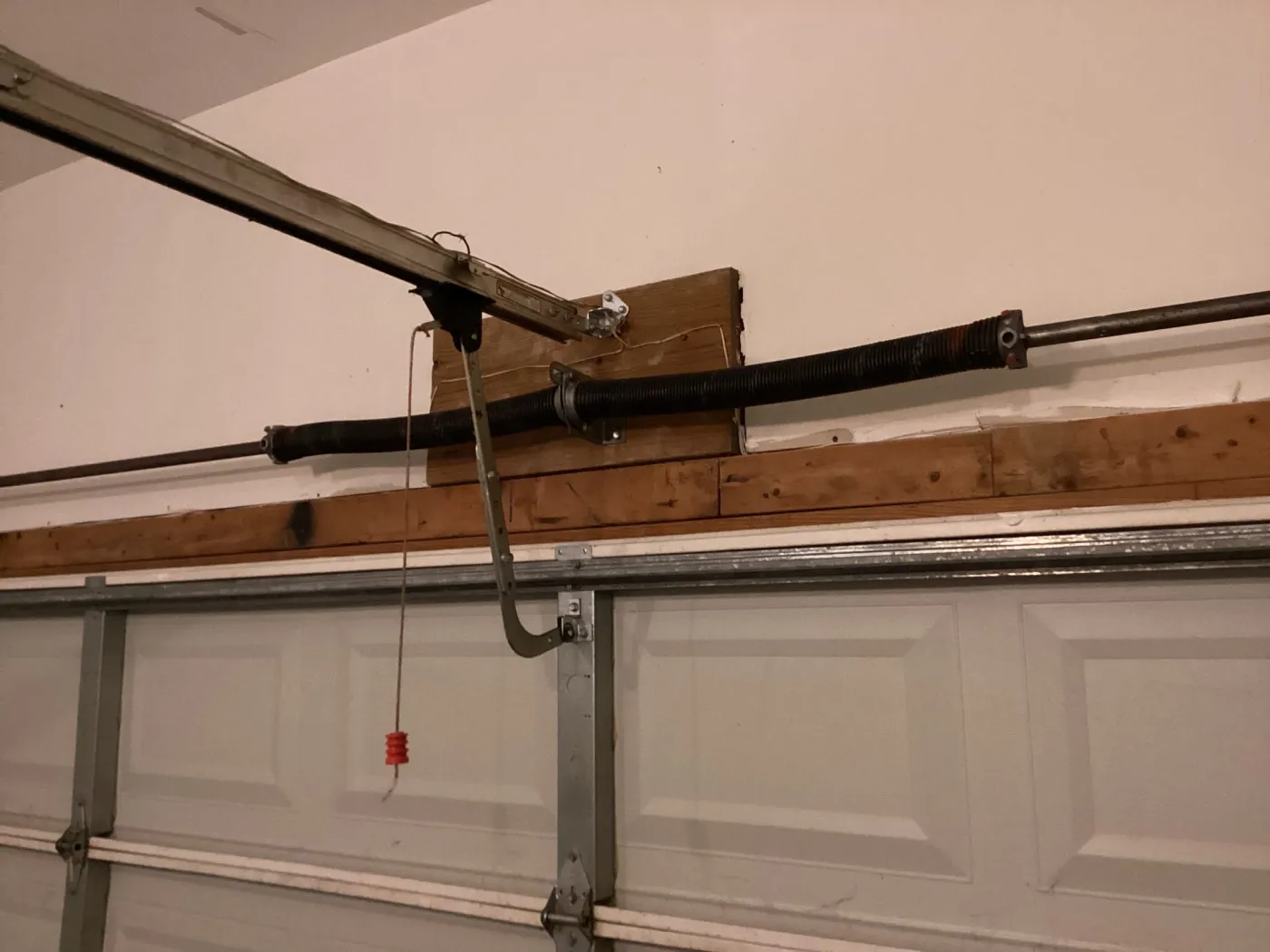 Dad & Daughter garage door project, dual torsion spring service repair brentwood tn