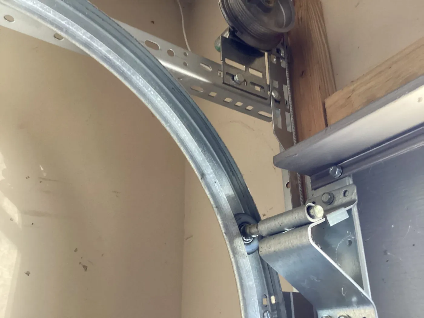 Dad & Daughter garage door project, roller hinge drum brentwood tn